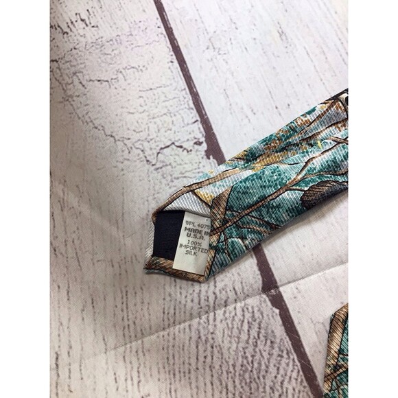 Vintage Field & Stream Men’s Silk Tie Ducks Nature - Picture 2 of 12